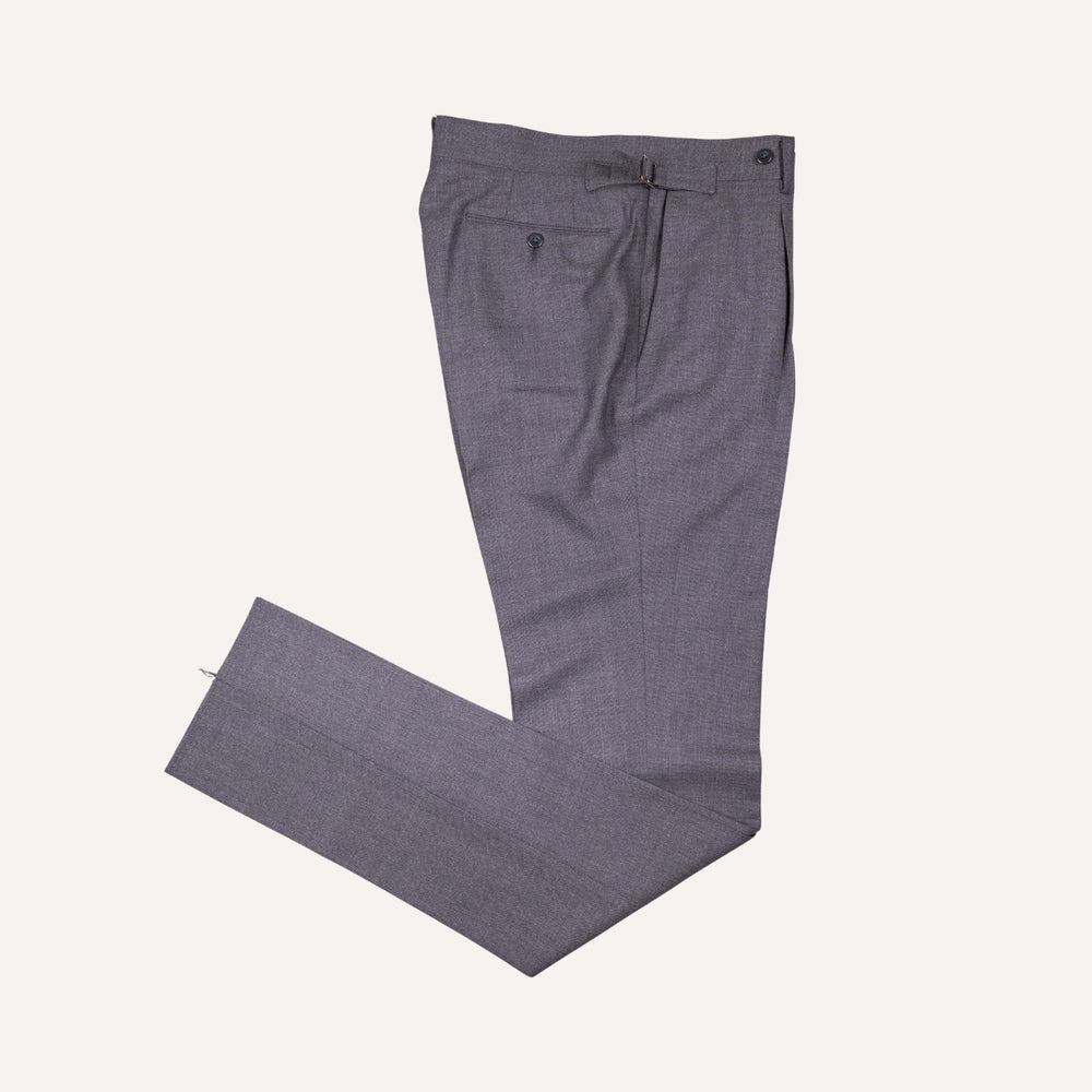 Mid Grey Tropical Wool Trousers