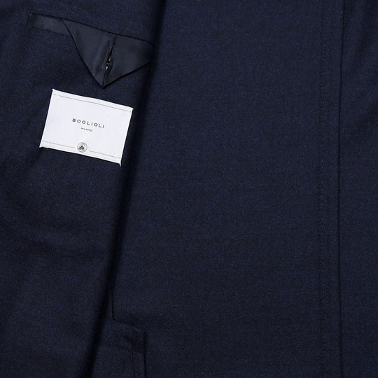 Navy Virgin Wool Unconstructed Suit