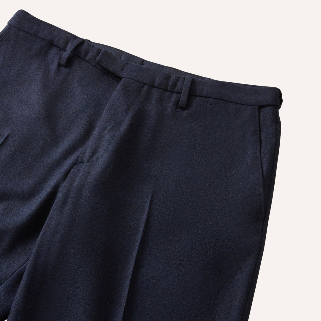 Navy Virgin Wool Unconstructed Suit