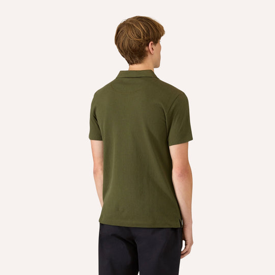 Deep Olive Riviera Short Sleeve Polo Shirt