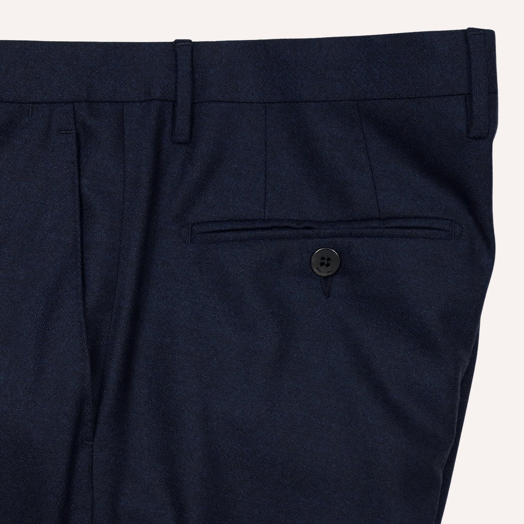 Navy Virgin Wool Unconstructed Suit