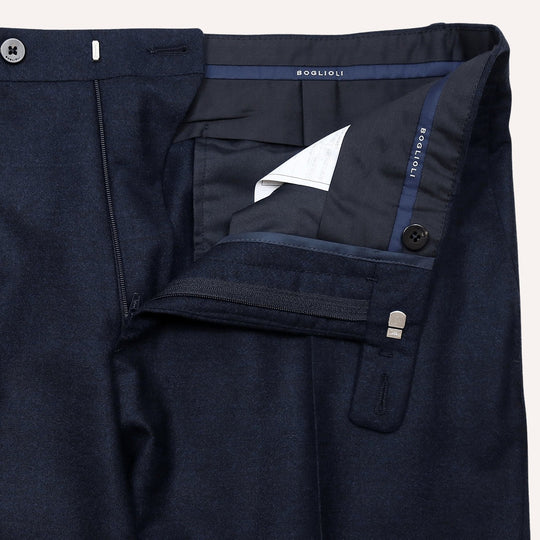 Navy Virgin Wool Unconstructed Suit