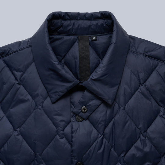 Navy Technical Padded Overshirt