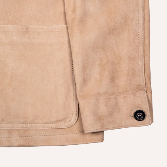Tan Suede Safari Jacket