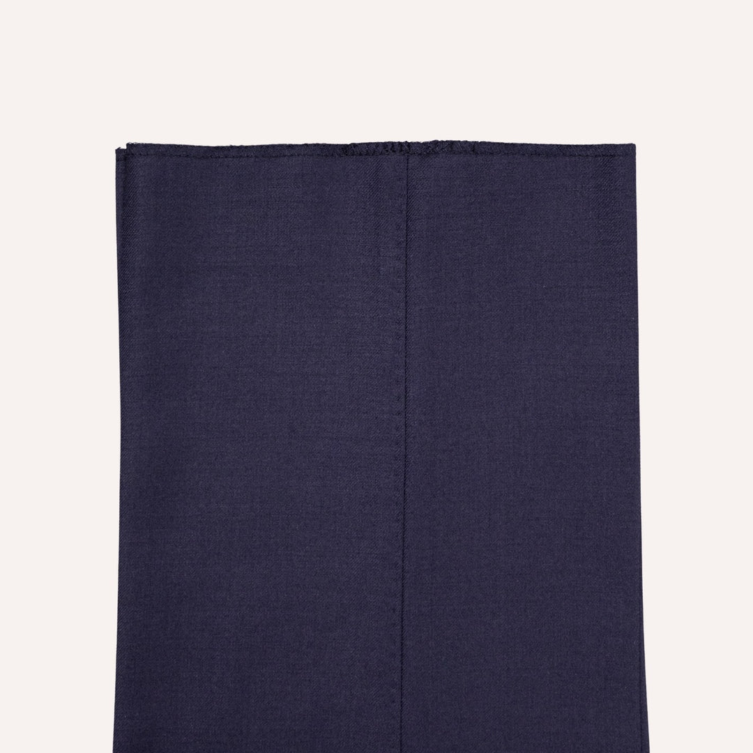 Navy  S120 Twill Wool Suit - Black Line