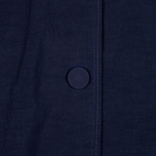 Navy Cotton Nylon Coach Jacket