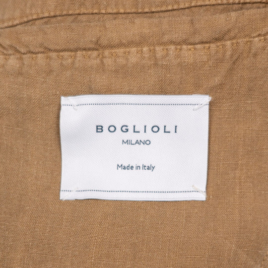 Tobacco Brown Washed Linen Suit