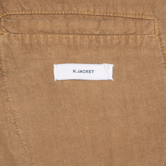 Tobacco Brown Washed Linen Suit