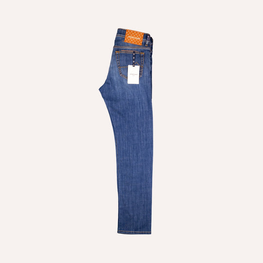 Washed Blue Slim Fit Denim