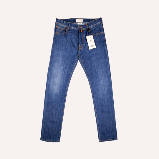 Washed Blue Slim Fit Denim
