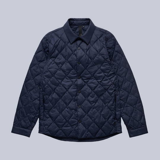 Navy Technical Padded Overshirt