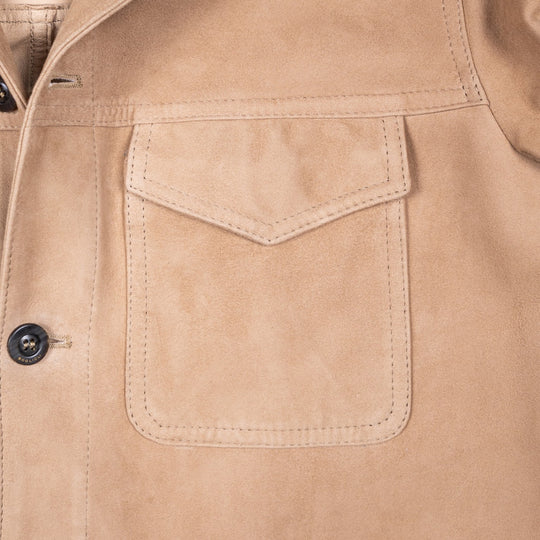 Tan Suede Safari Jacket
