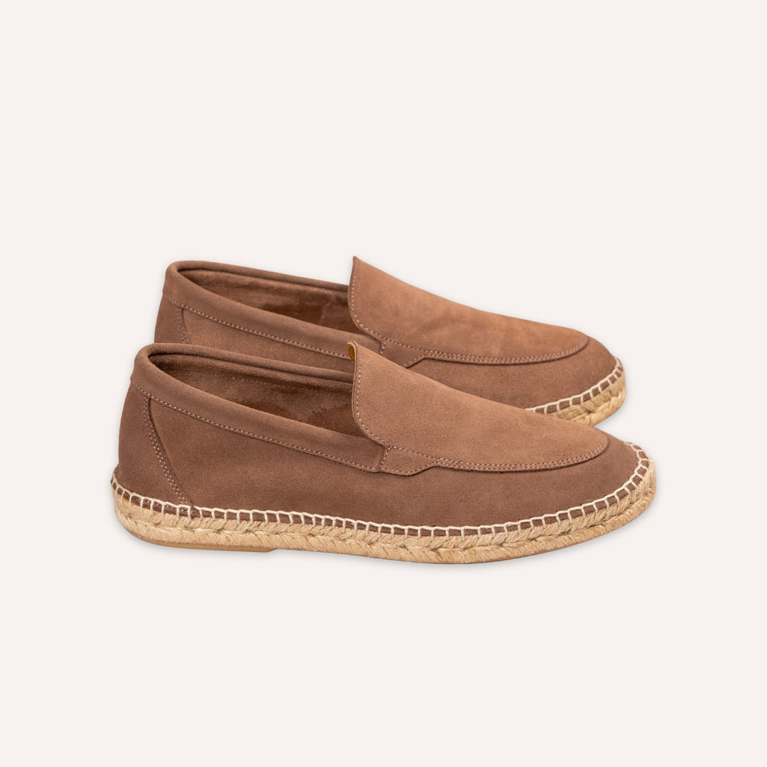 Taupe Suede Espadrilles