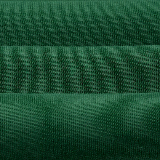 Green & Ecru Cotton Full-Zip Sweatshirt