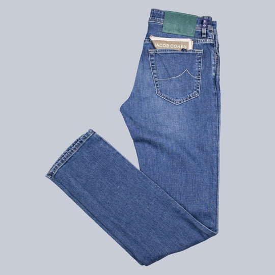 Mid Blue Denim Slim Fit Jeans