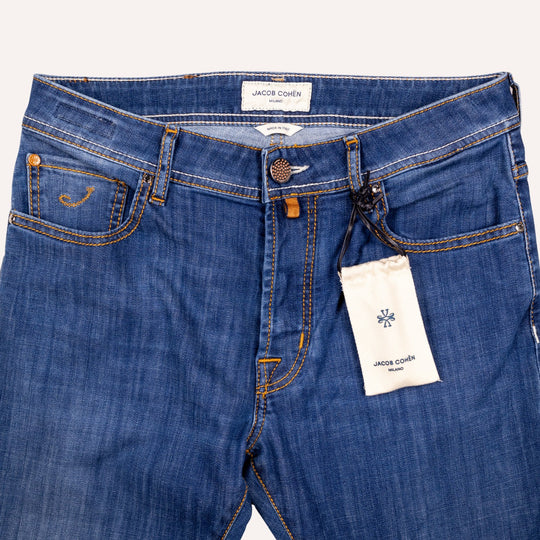 Washed Blue Slim Fit Denim