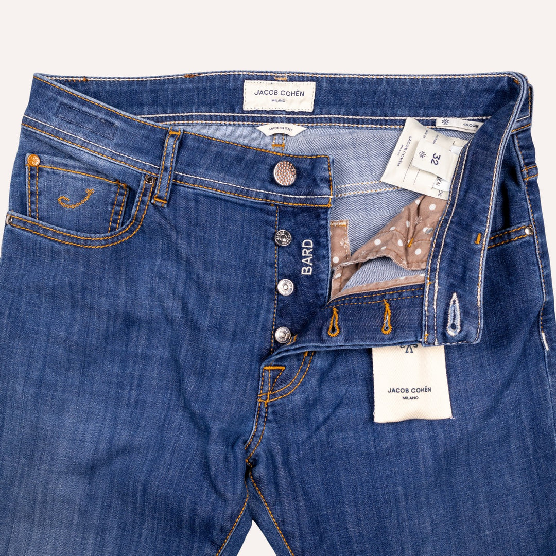 Washed Blue Slim Fit Denim