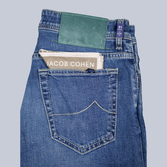 Mid Blue Denim Slim Fit Jeans