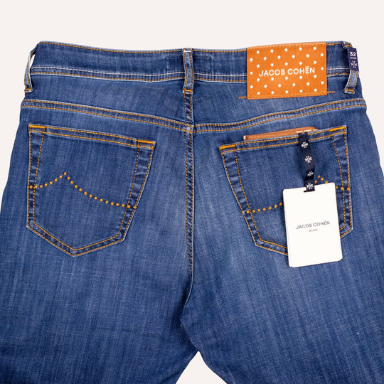Washed Blue Slim Fit Denim