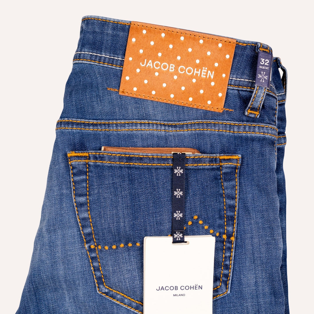 Washed Blue Slim Fit Denim