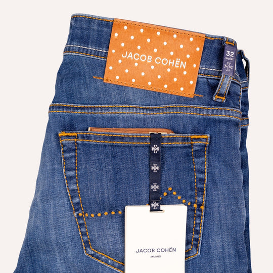 Washed Blue Slim Fit Denim