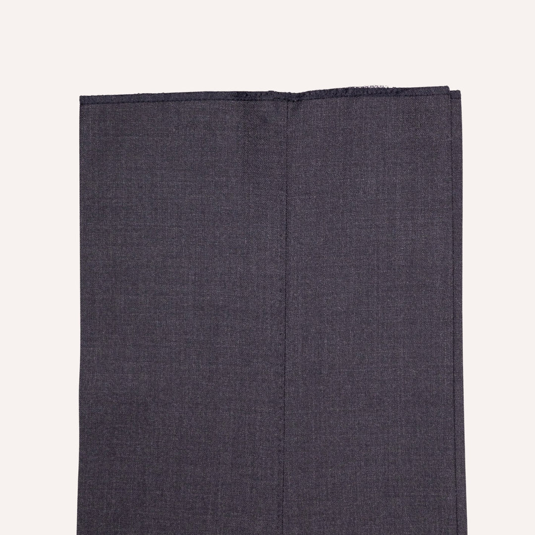 Charcoal Grey S120 Twill Wool Suit - Black Line