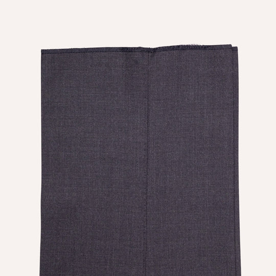 Charcoal Grey S120 Twill Wool Suit - Black Line