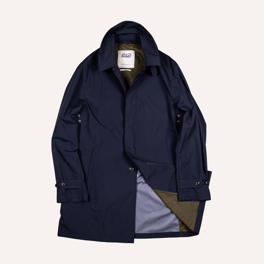 Navy Unlined Pocketable Rain Coat
