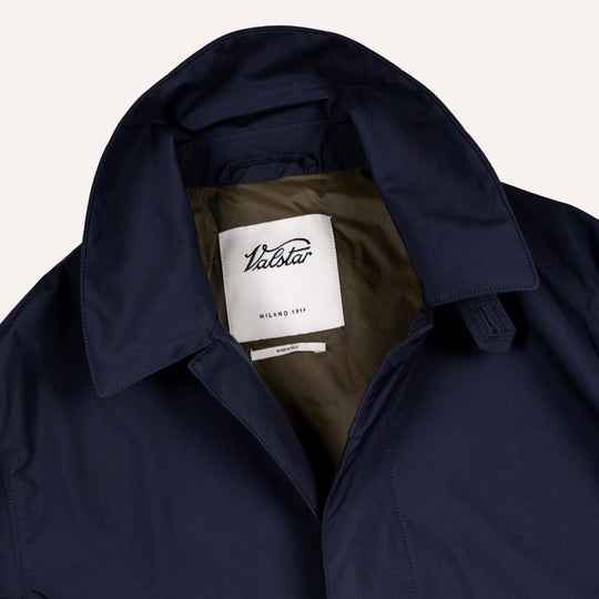 Navy Unlined Pocketable Rain Coat