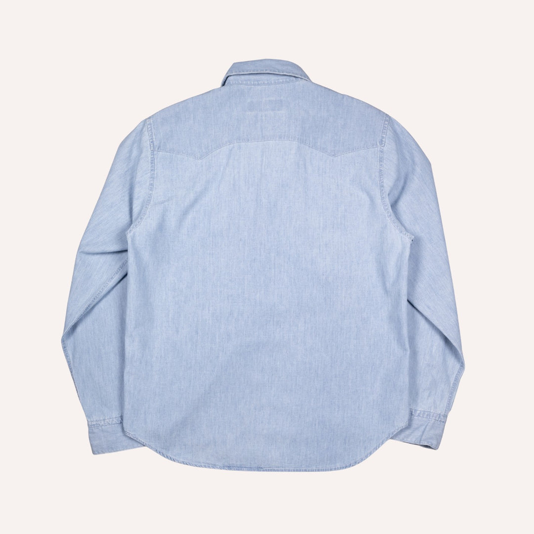 Light Blue Chambray Western Shirt