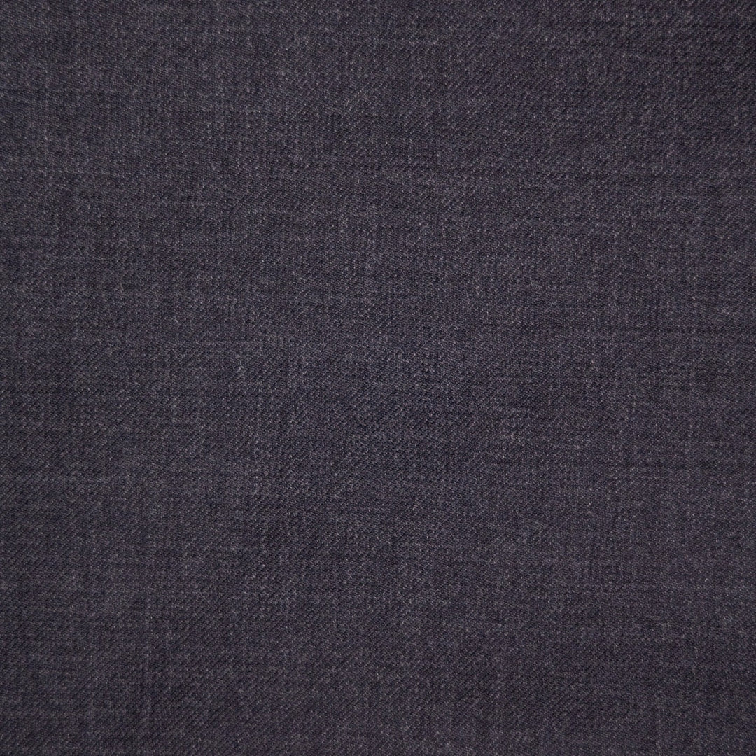 Charcoal Grey S120 Twill Wool Suit - Black Line