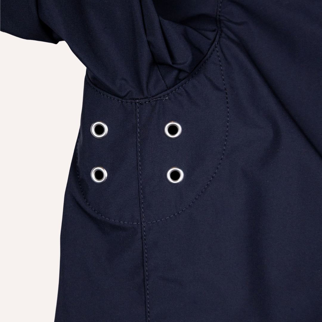 Navy Unlined Pocketable Rain Coat