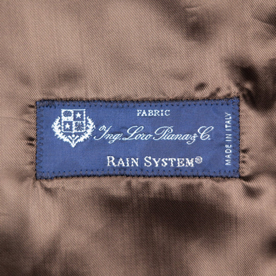 Brown Melange Wool Double Breasted Coat