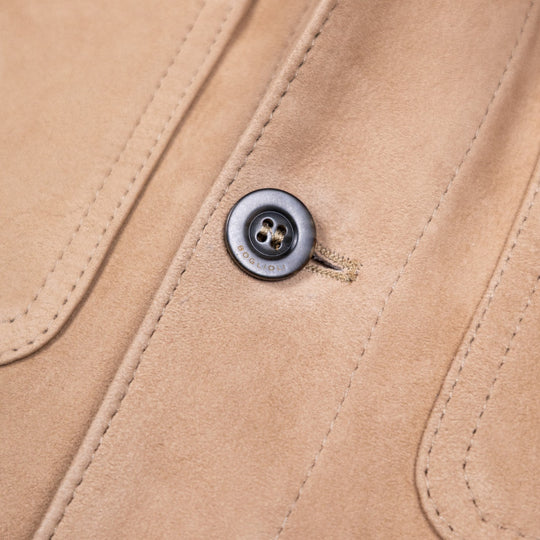 Tan Suede Safari Jacket