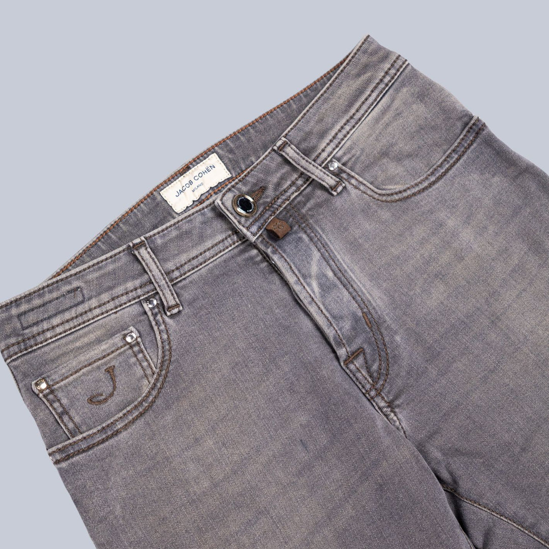 Mid Grey Denim Slim Fit Jeans