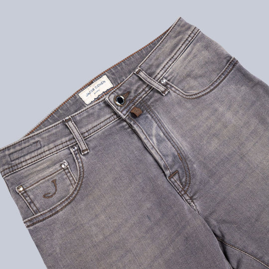 Mid Grey Denim Slim Fit Jeans