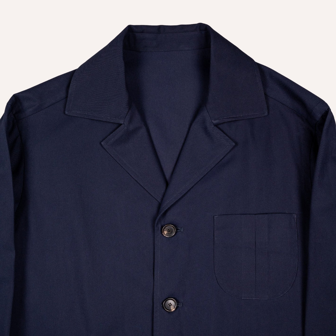 Navy Cotton Desert Jacket