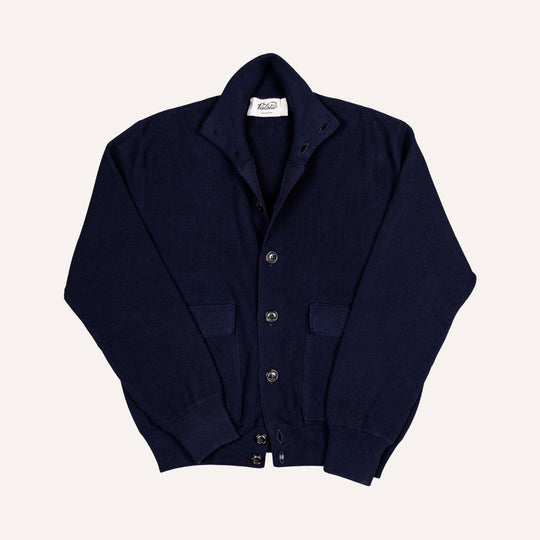Navy Knitted Valstarino Jacket