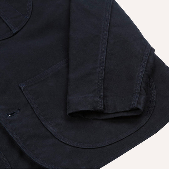 Navy Moleskin Raglan Work Coat