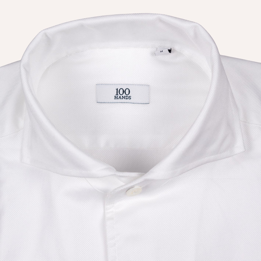White One Piece Oxford Shirt