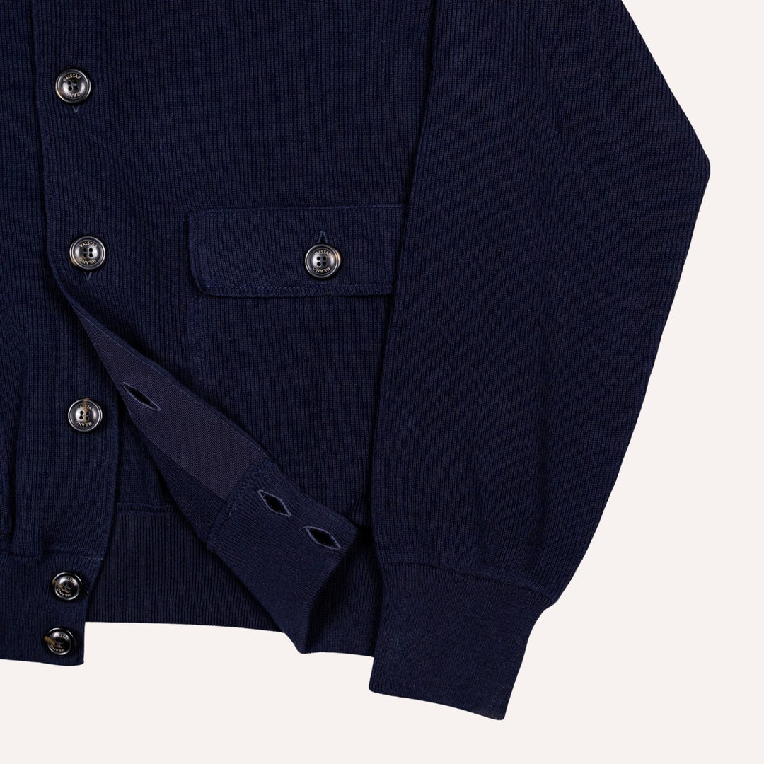 Navy Knitted Valstarino Jacket