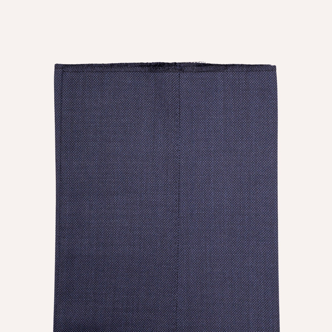 Dark Slate Blue S120 Birdseye Wool Suit - Black Line
