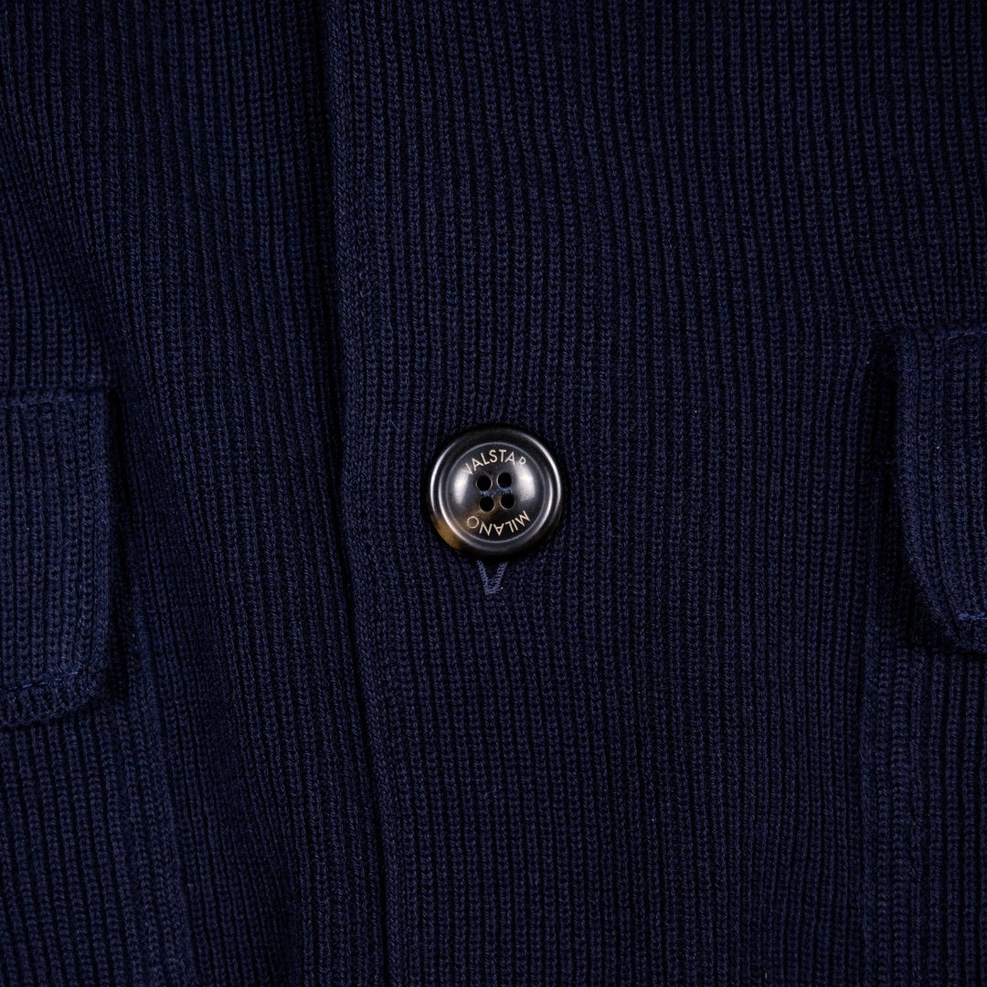 Navy Knitted Valstarino Jacket
