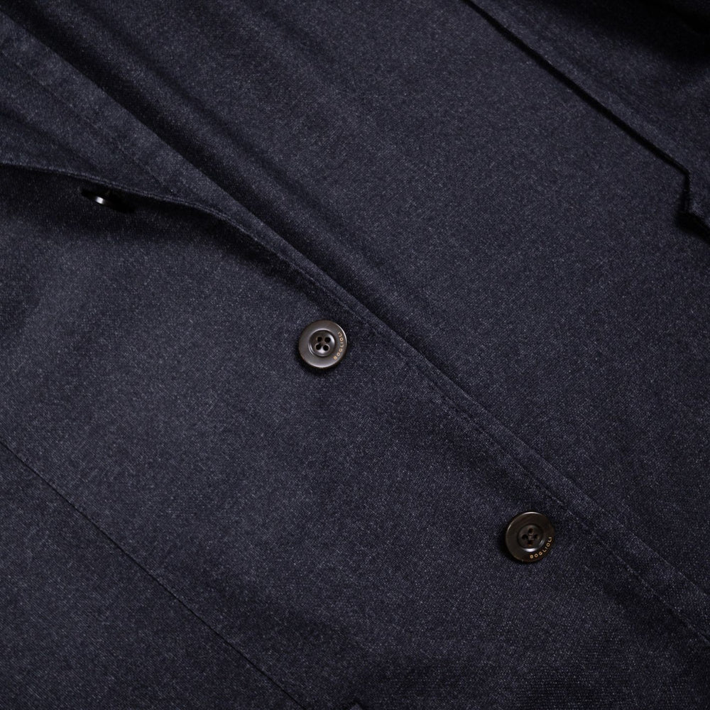 Dark Grey Unconstructed Wool Blazer