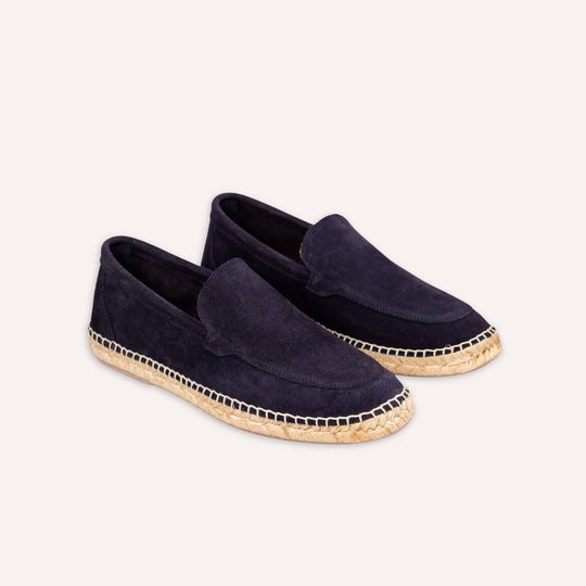 Navy Suede Espadrilles