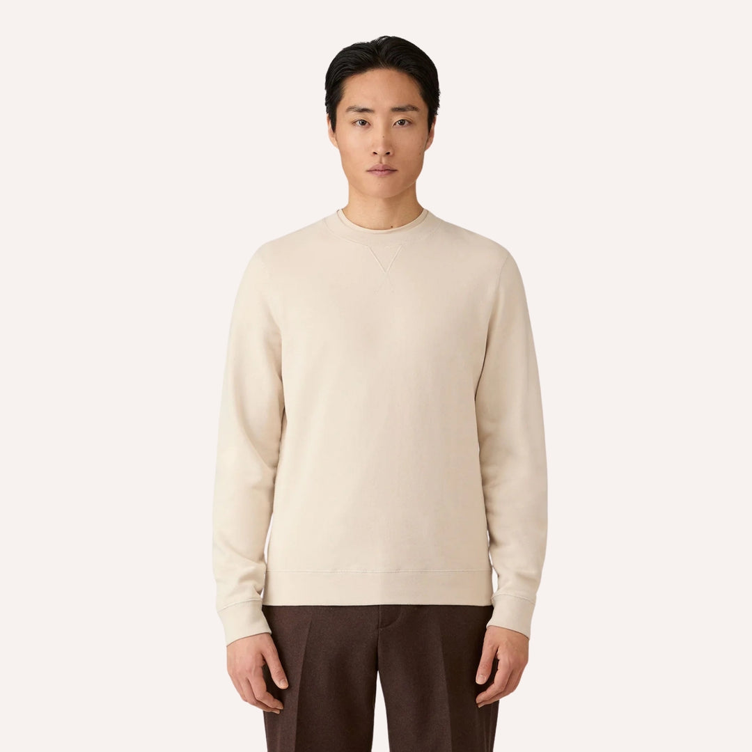 Light Sand Loopback Sweatshirt