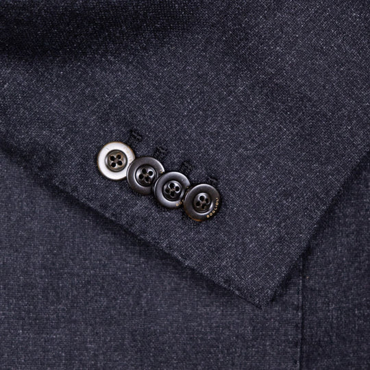 Dark Grey Unconstructed Wool Blazer