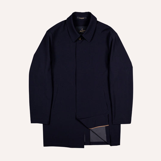 Navy Unlined Technical Car Coat