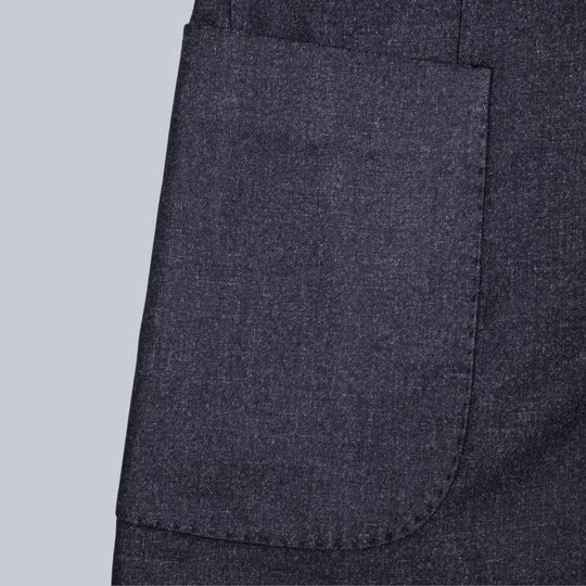 Dark Grey Unconstructed Wool Blazer