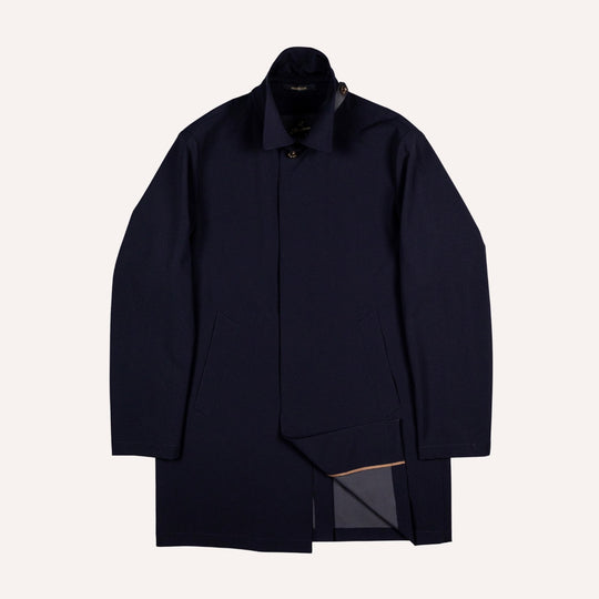 Navy Unlined Technical Car Coat